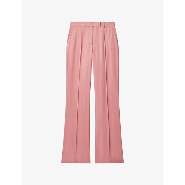 Millie flared-leg high-rise woven trousers