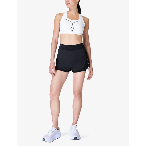 Tempo Run high-rise stretch-woven shorts