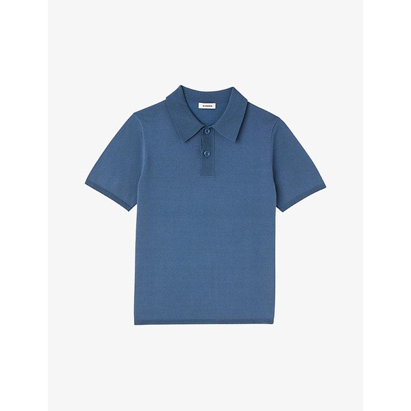 Stretch-woven polo-shirt