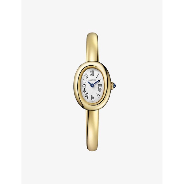 Baignoire 18ct yellow-gold quartz watch