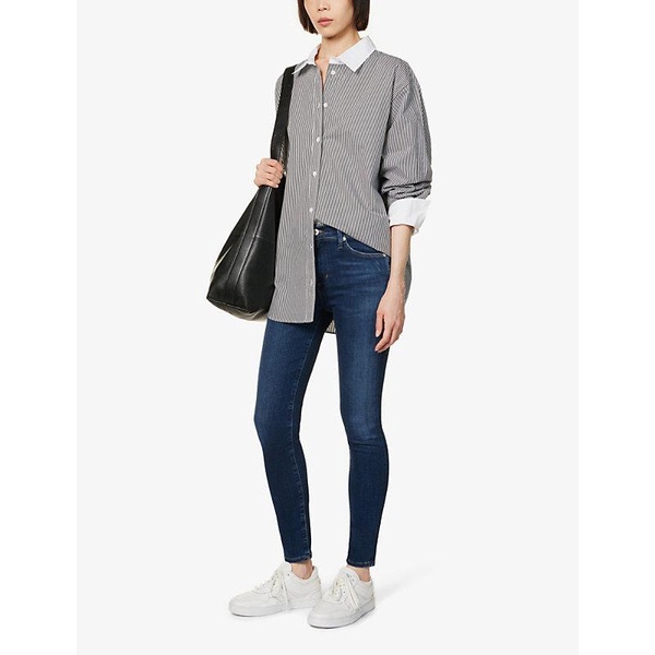 Rocket brand-patch skinny mid-rise jeans