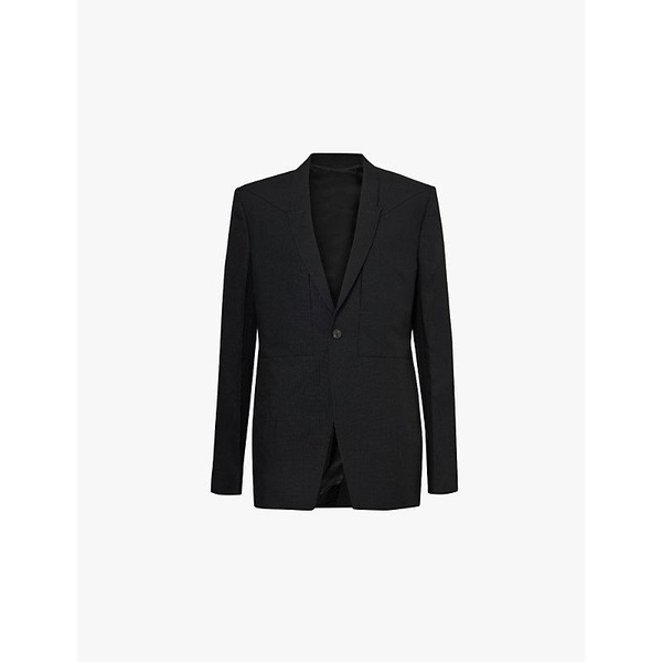 Fogpocket single-breasted slim-fit wool blazer