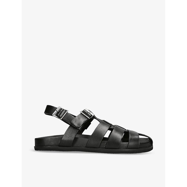 Quinton interlocking-straps leather sandals