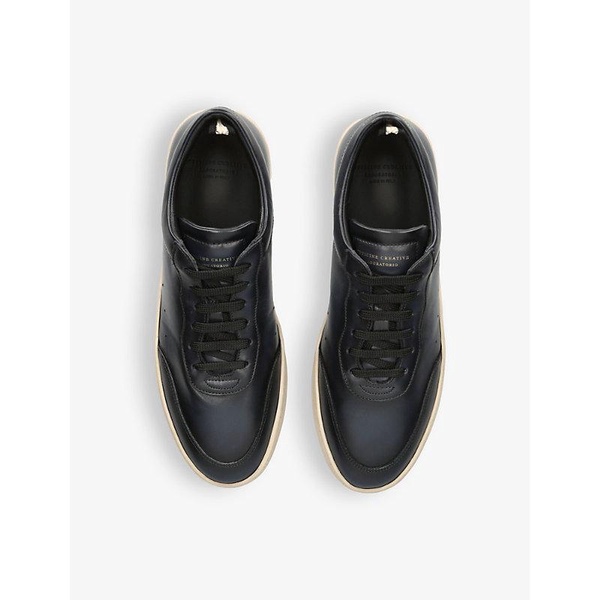 Kris Lux logo-embellished leather low-top trainers