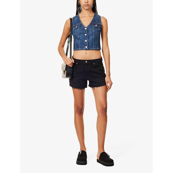 Bella V-neck denim waistcoat