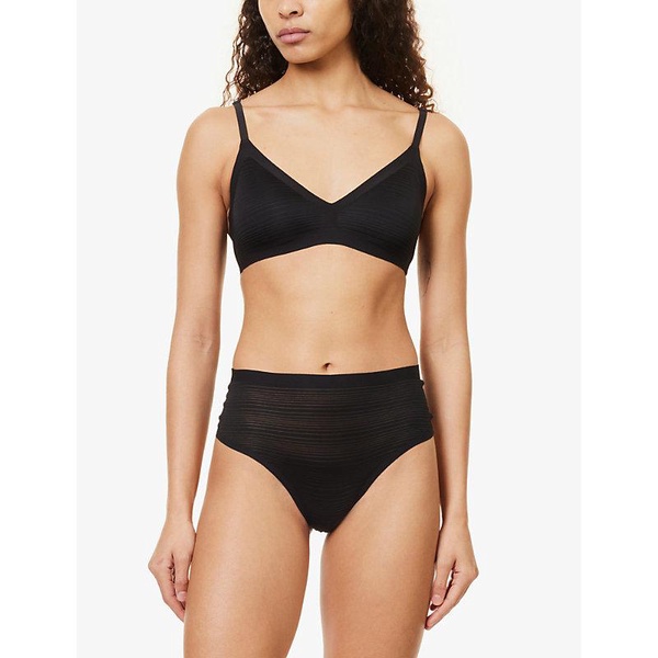 Soft Stretch Stripes one-size high-waisted thong