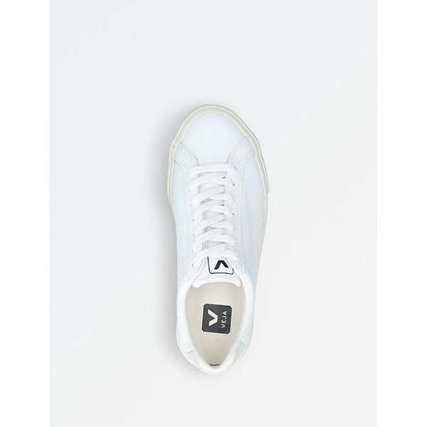 Veja White And Beige Faux Leather Esplar Sneakers