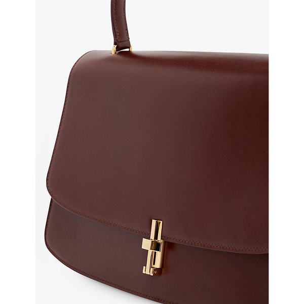 Sofia 11.75 leather top-handle bag