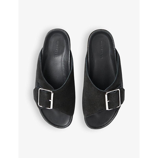 Ellery buckle-embellished flat leather slides