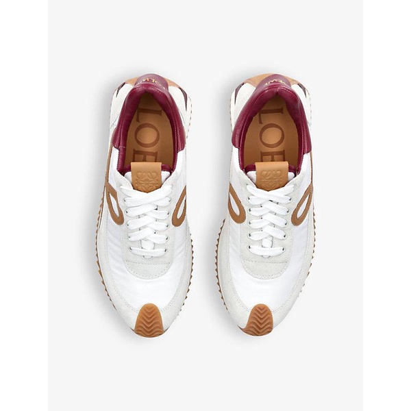 Flow Runner monogram leather and shell trainers