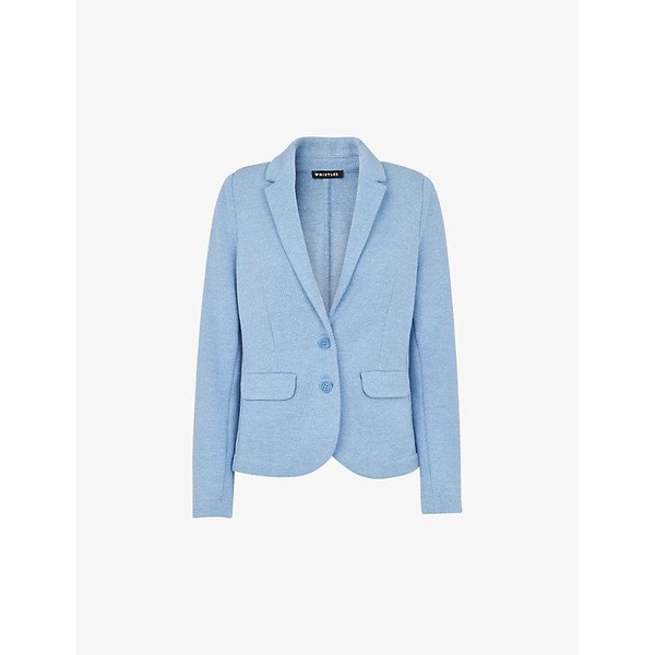 Slim-fit single-breasted cotton-jersey jacket