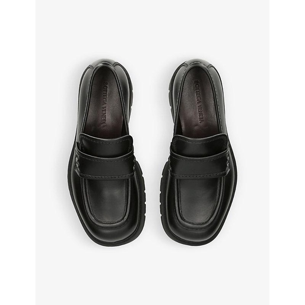 Chunky leather loafers