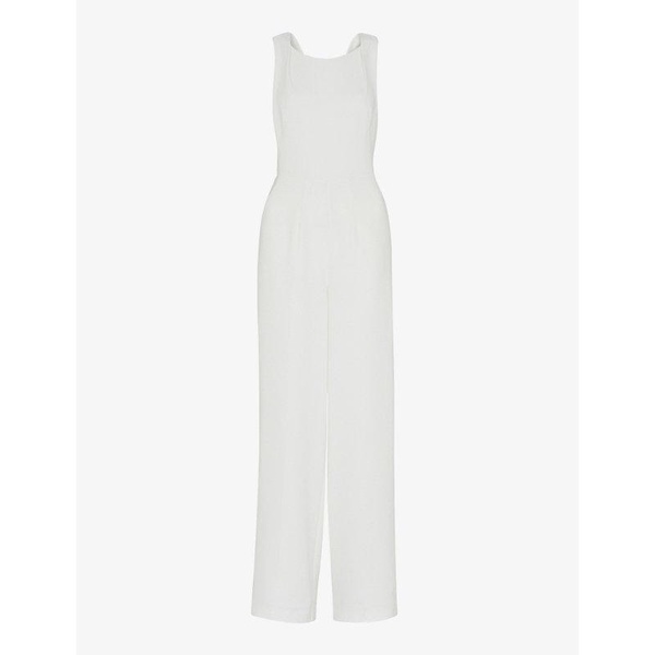 Thelma wide-leg woven wedding jumpsuit