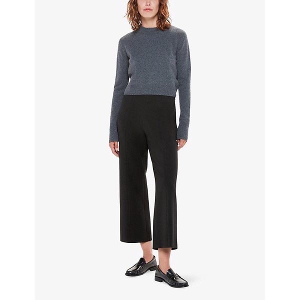 Camilla wide-leg high-rise stretch-woven trousers