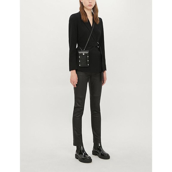 Buckled regular-fit crepe blazer