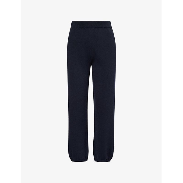 Relaxed-fit cotton and cashmere-blend trousers