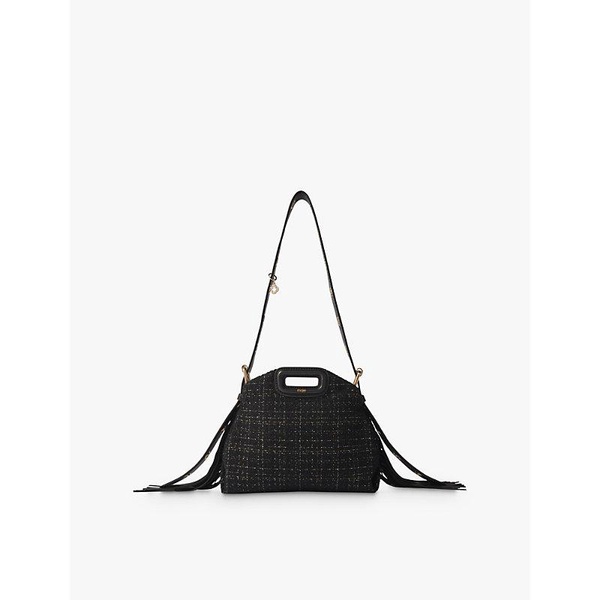 Miss M mini logo-embossed tweed shoulder bag