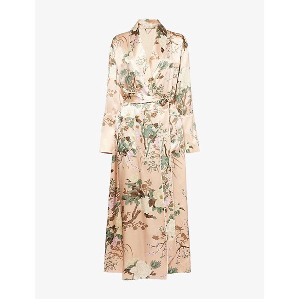 Capability flower-print silk robe