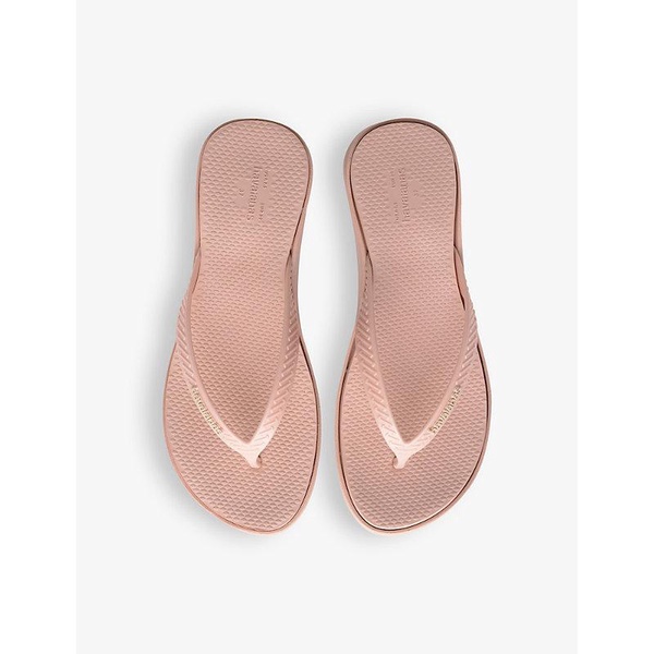 High Platform logo-embossed rubber flip-flops