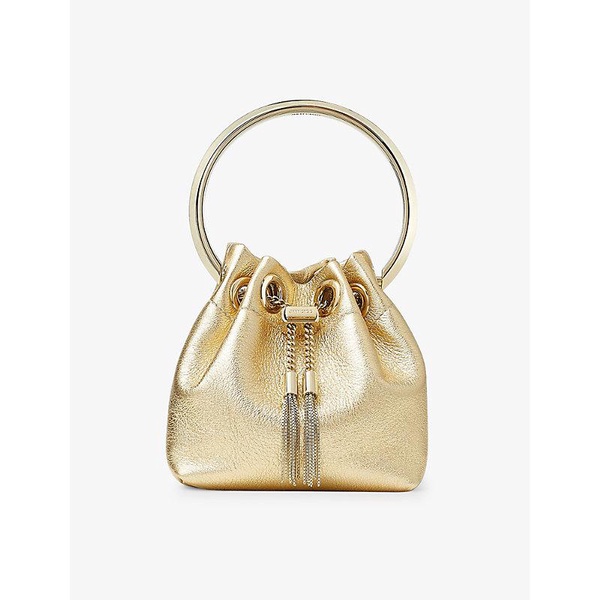 Bon Bon micro metallic leather top-handle bag