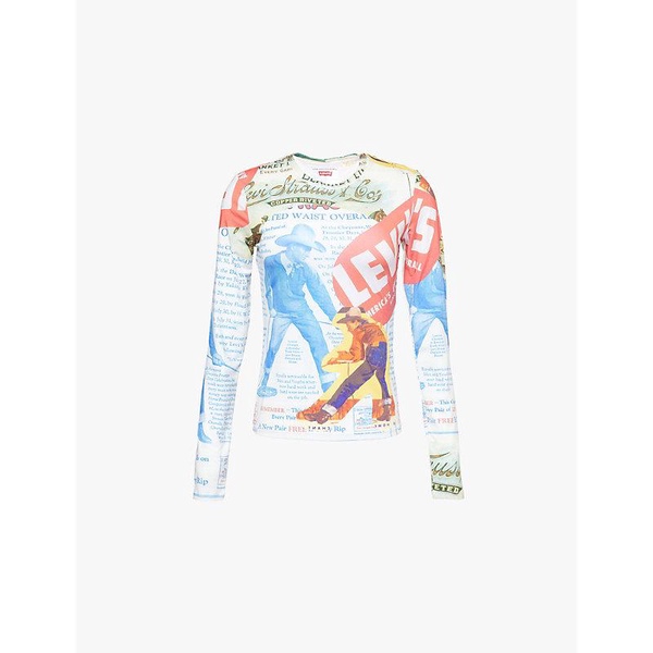 Levi's x Adsb Andersson Bell Second Skin graphic-print stretch-woven top