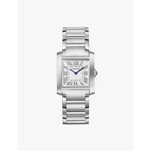 CRWSTA0074 Tank Française medium stainless-steel quartz watch