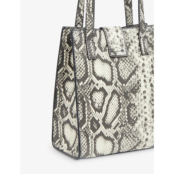 Eben snake-print leather tote