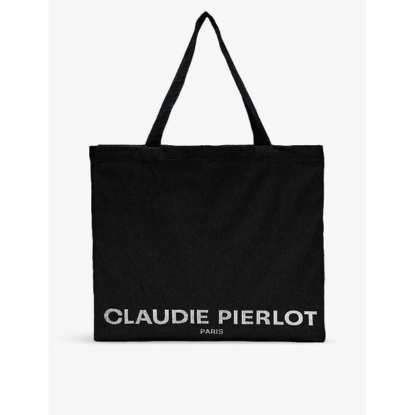 Logo-print oversized recycled cotton-blend tote bag