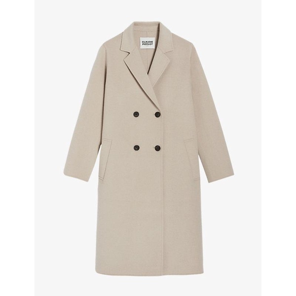 Galantbis straight-fit double-breasted wool coat