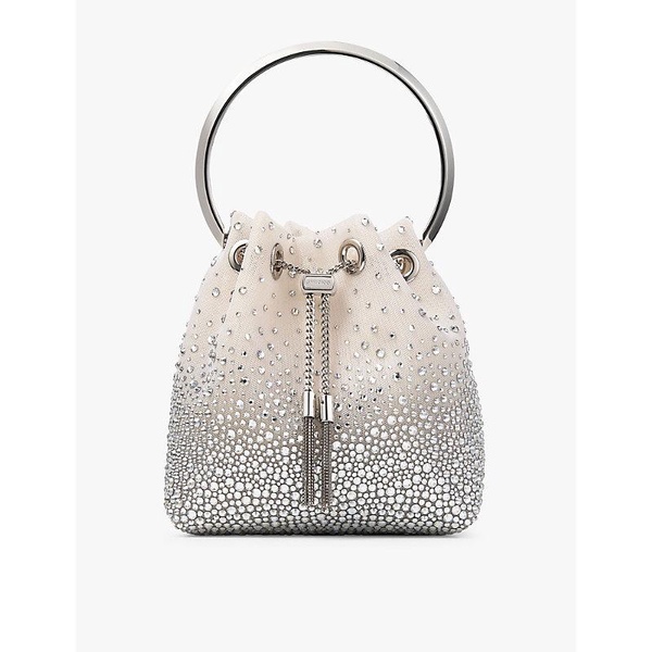 Bon Bon crystal-embellished mesh bucket bag