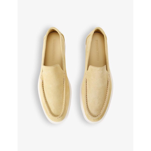 Astaire contrast-sole suede loafers