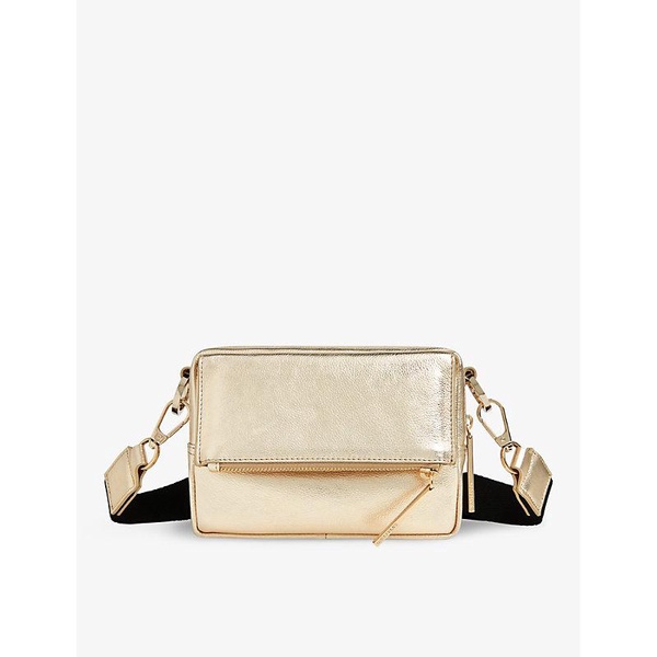 Bibi metallic-leather cross-body bag