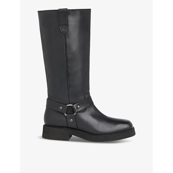 Matteo leather heeled knee-high boots