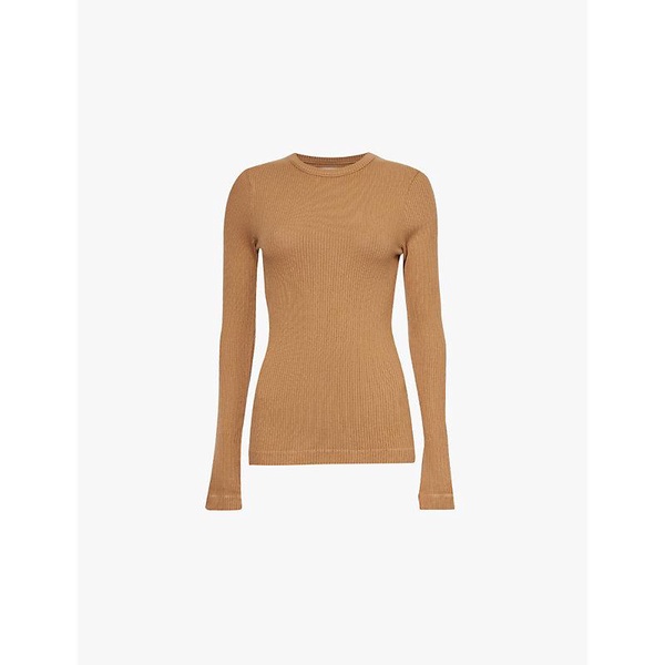 Bina round-neck knitted top