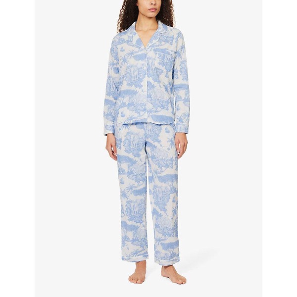 Loxodonta graphic-print cotton pyjamas