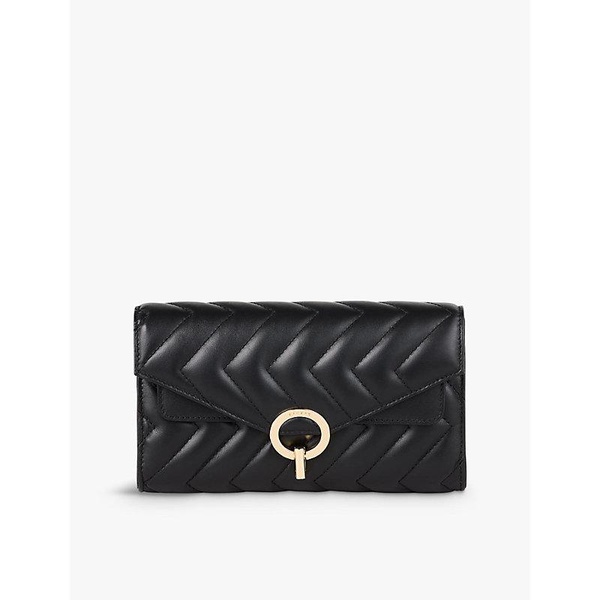 Yza quilted leather clutch bag