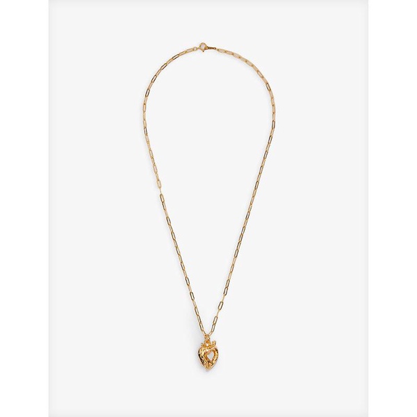 The Lovers' Pact 24ct yellow gold-plated bronze pendant necklace