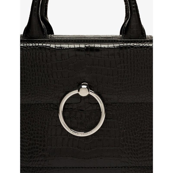 Anouck small reptile-embossed leather shoulder bag