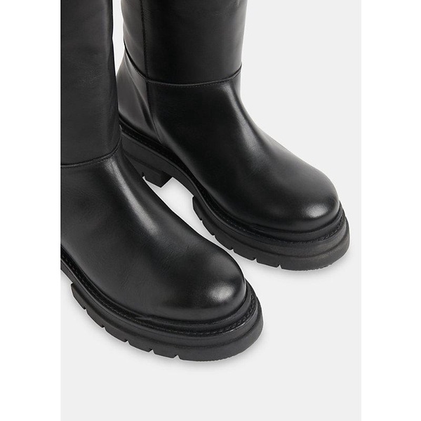 Maceo lug-sole leather knee-high boots