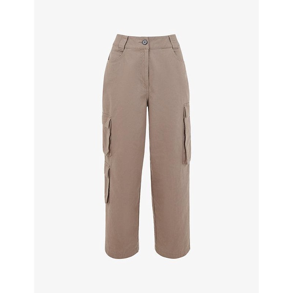 Phoebe regular-fit high-rise cotton trousers