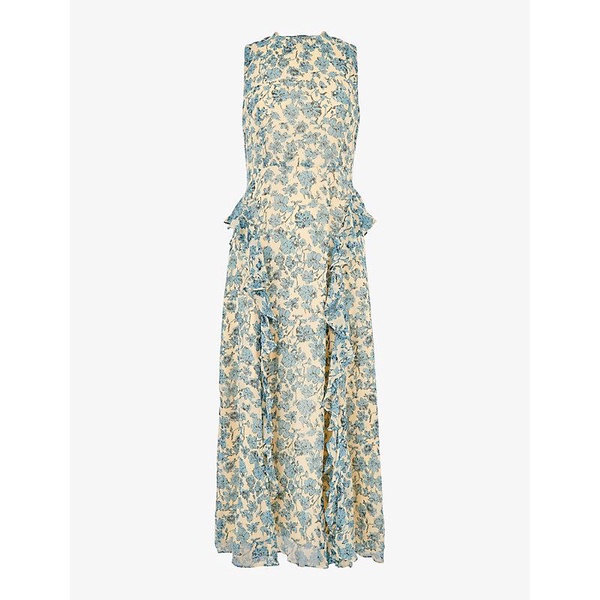 Nellie floral-print woven midi dress