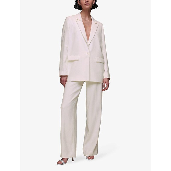 Andie single-breasted woven wedding blazer