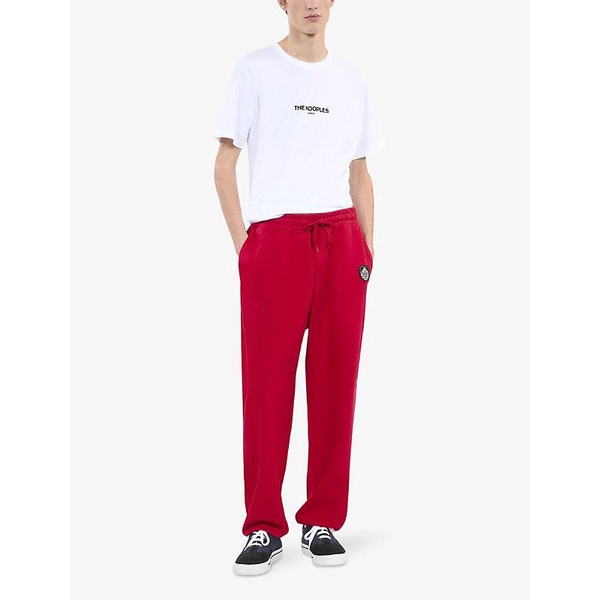 Blazon straight-leg cotton-jersey jogging bottoms