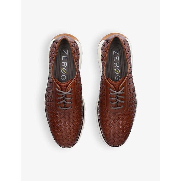 4.Zerogrand woven leather oxford shoes