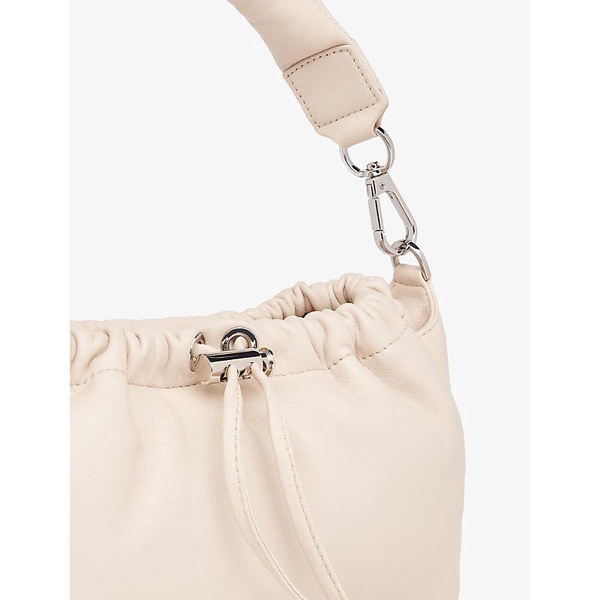 Benny drawstring-front leather shoulder bag