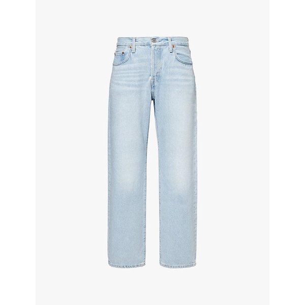 501 '90s brand-patch straight-leg mid-rise denim jeans