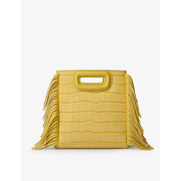 M mini mock-croc embossed-leather cross-body bag