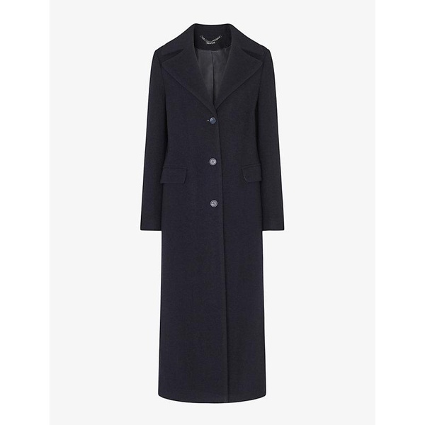 Amalia single-breasted wool-blend coat