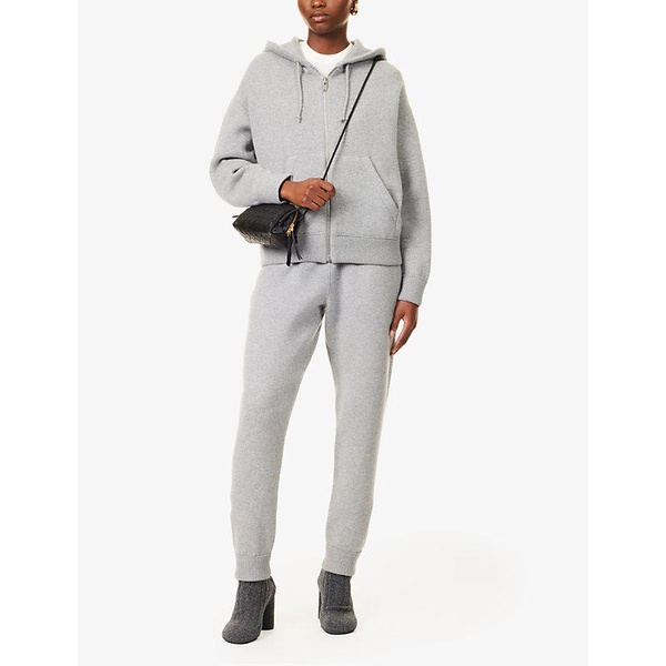 Relaxed-fit zipped cashmere-blend hoody