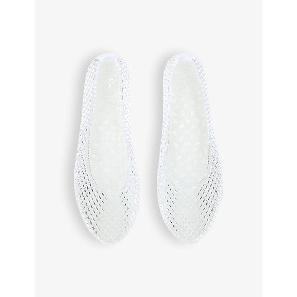 Iro mesh-textured PVC flats